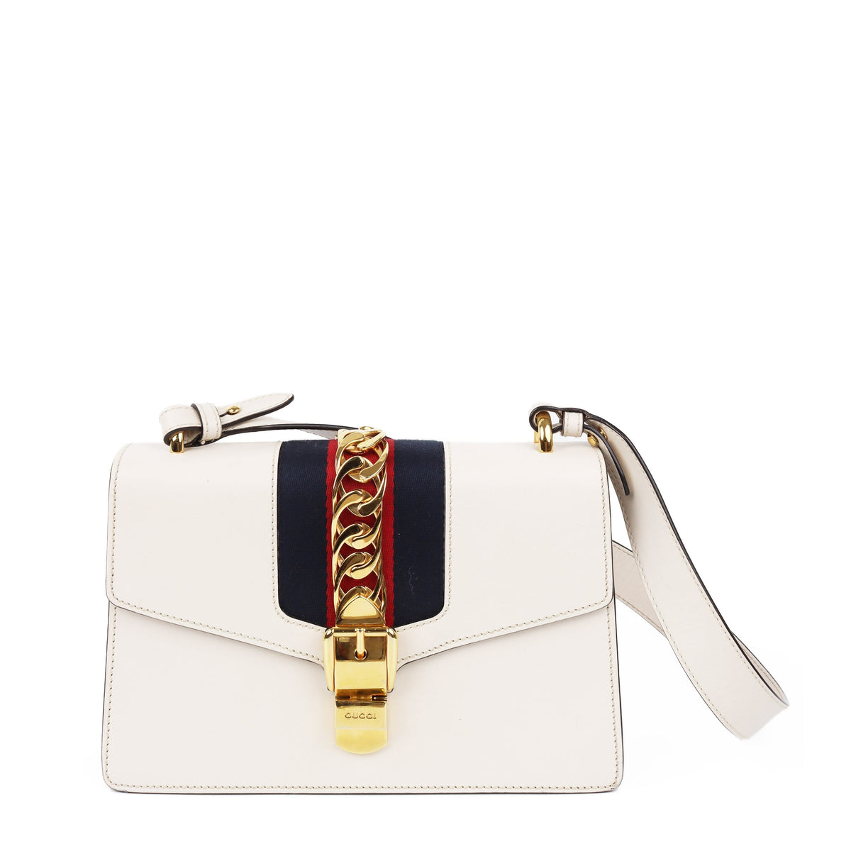 Gucci Small White Sylvie Bag
