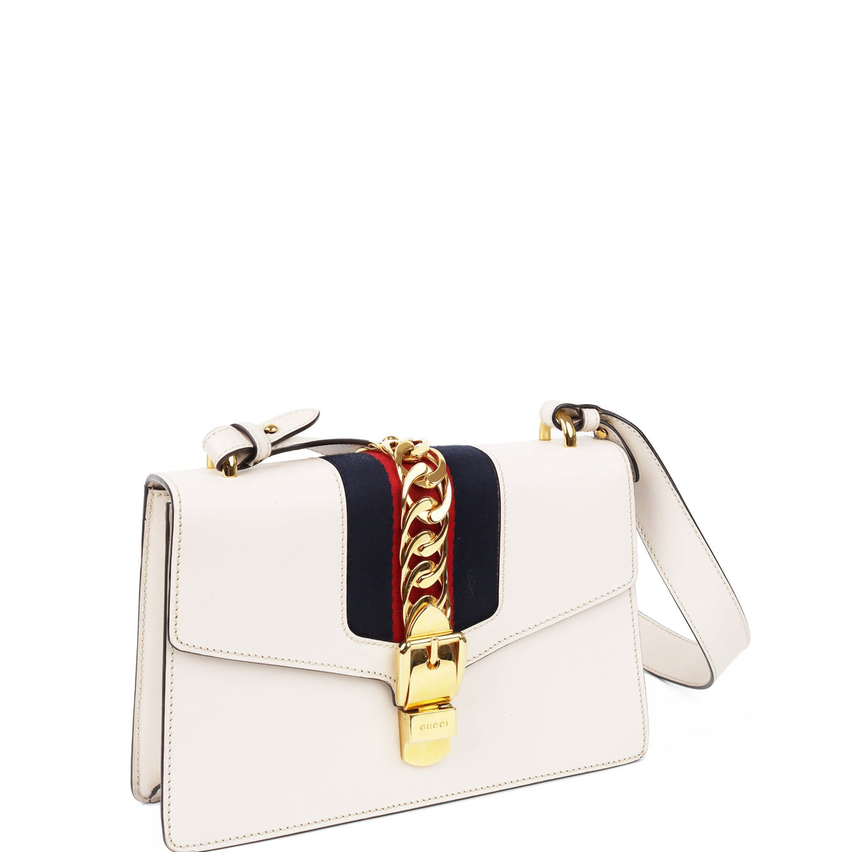 Gucci Small White Sylvie Bag