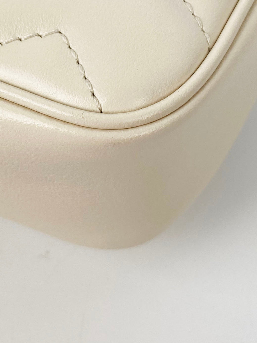 Gucci Super Mini White Marmont Bag