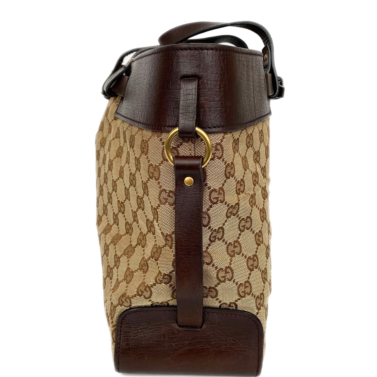 Gucci Vintage Belt Monogram Tote Bag