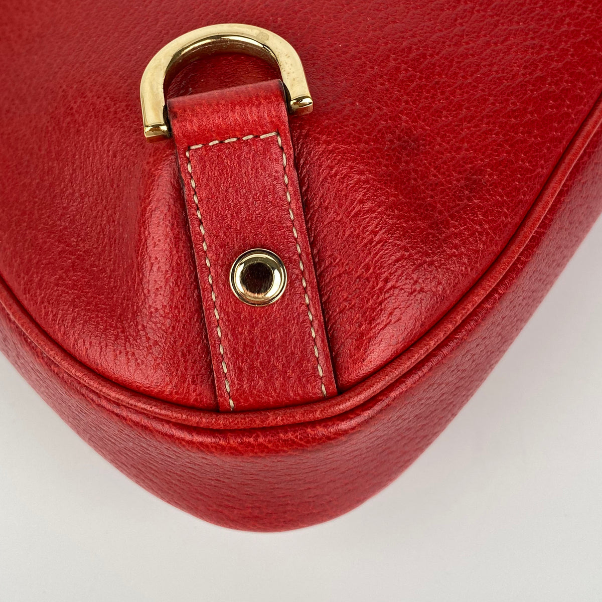 Gucci Vintage Red Hobo Bag