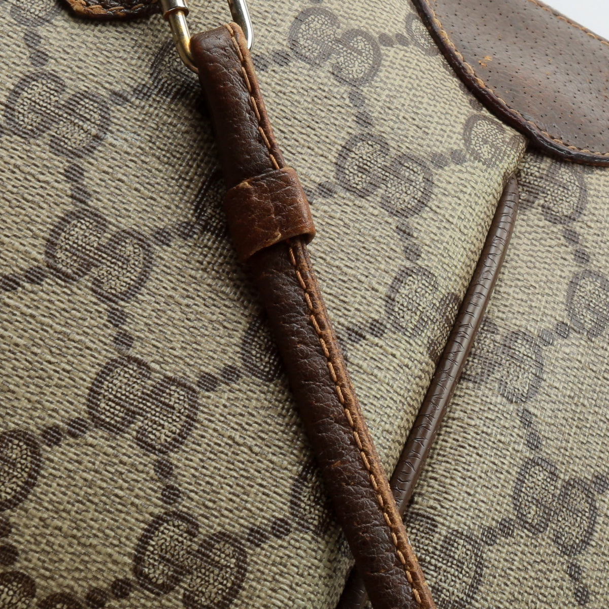 GUCCI Vintage GG Plus Canvas Web Crossbody - FINAL SALE OUTLET
