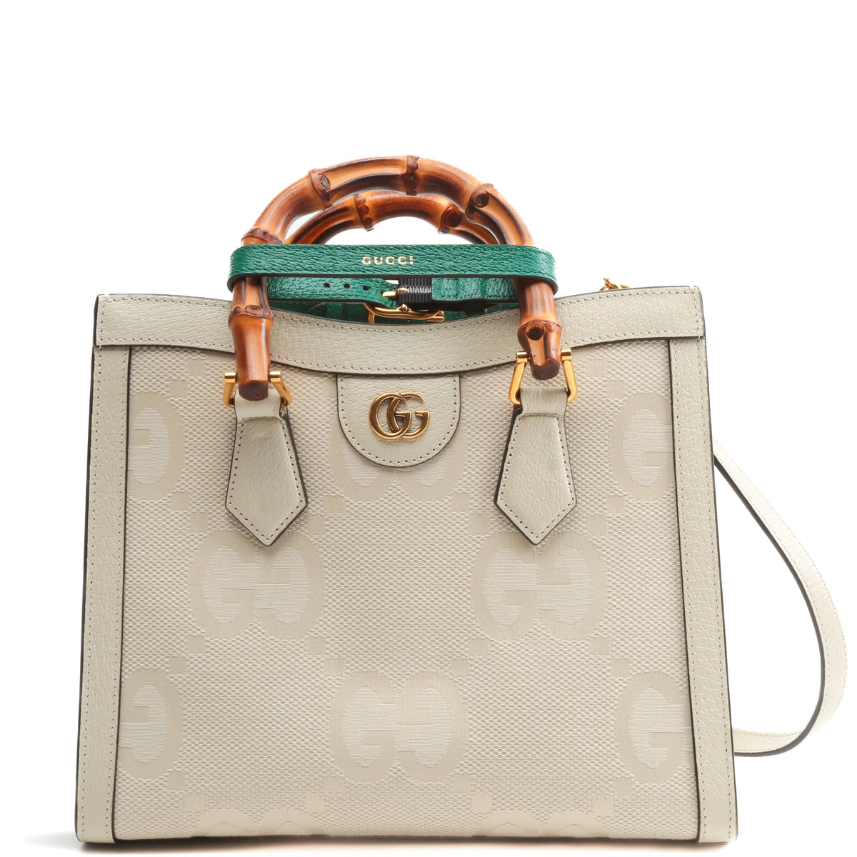 GUCCI GG Jumbo Small Diana Tote - Off White