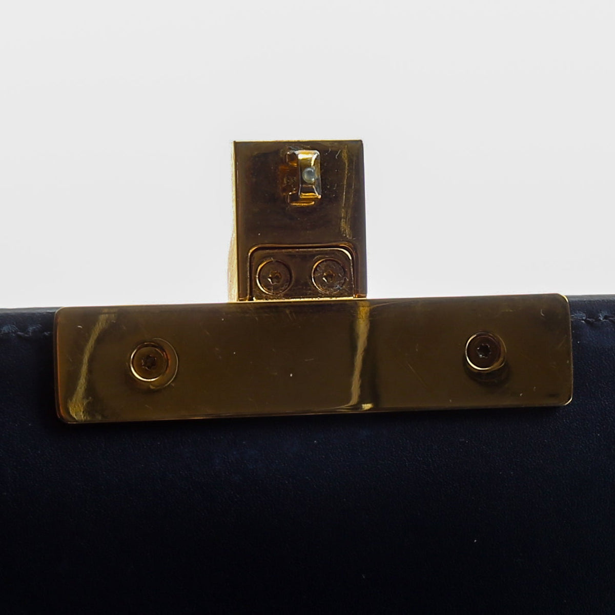 GUCCI Guccissima Small Padlock Shoulder Bag - Navy OUTLET FINAL SALE