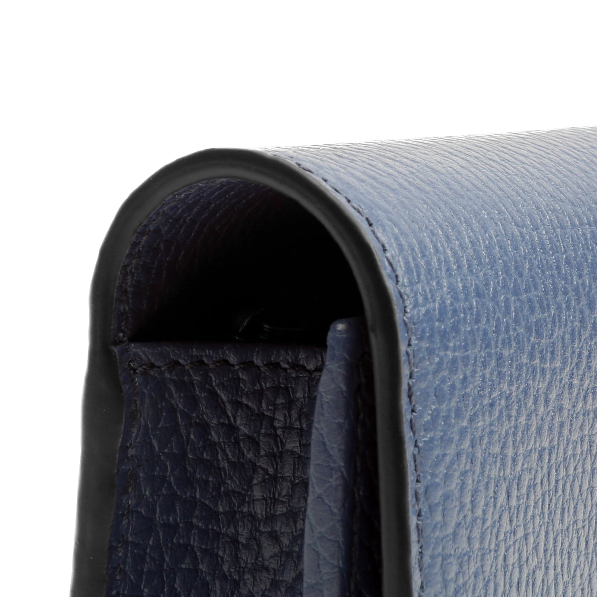 GUCCI Icon Interlocking Wallet on Chain - Blue