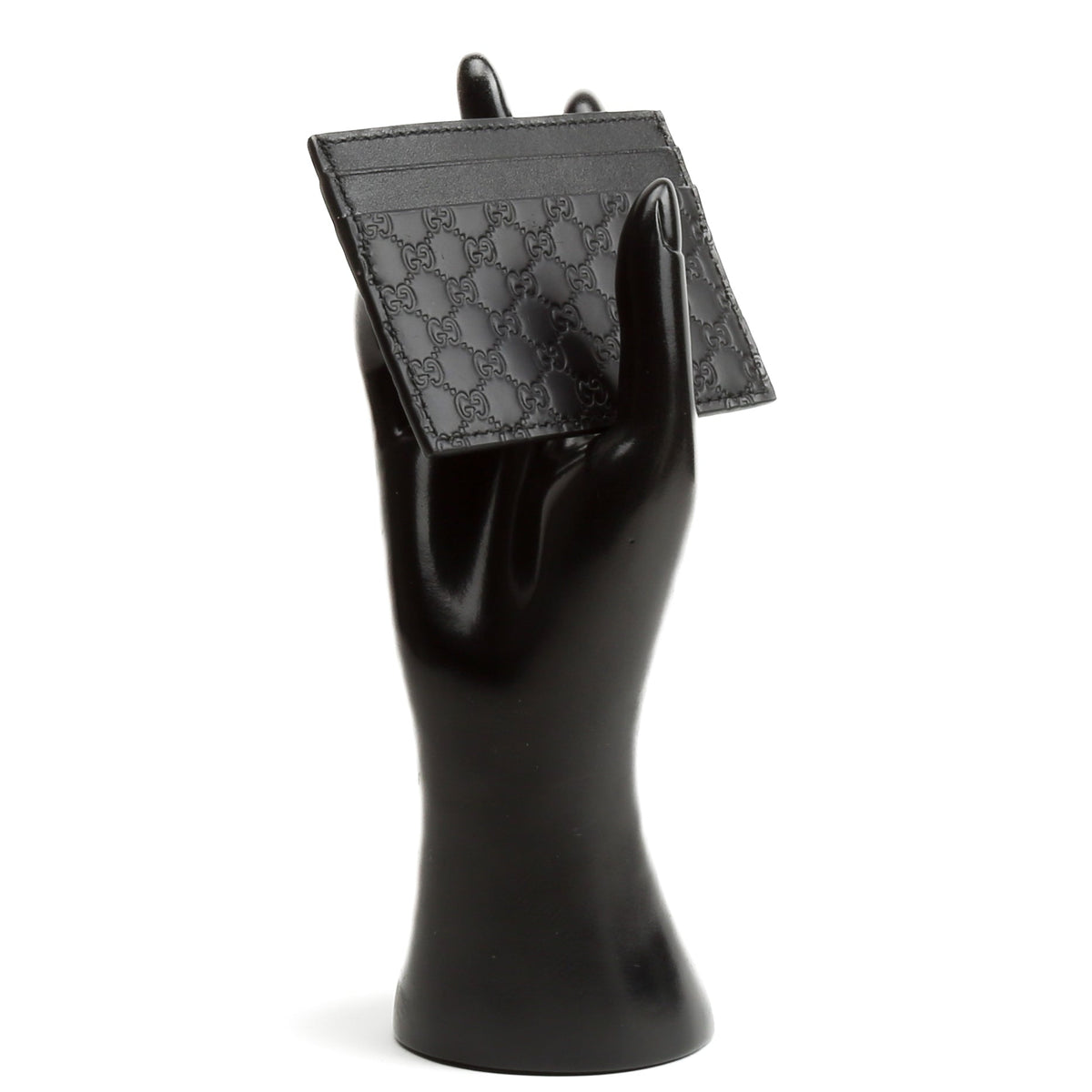 GUCCI Microguccissima Card Holder - Black