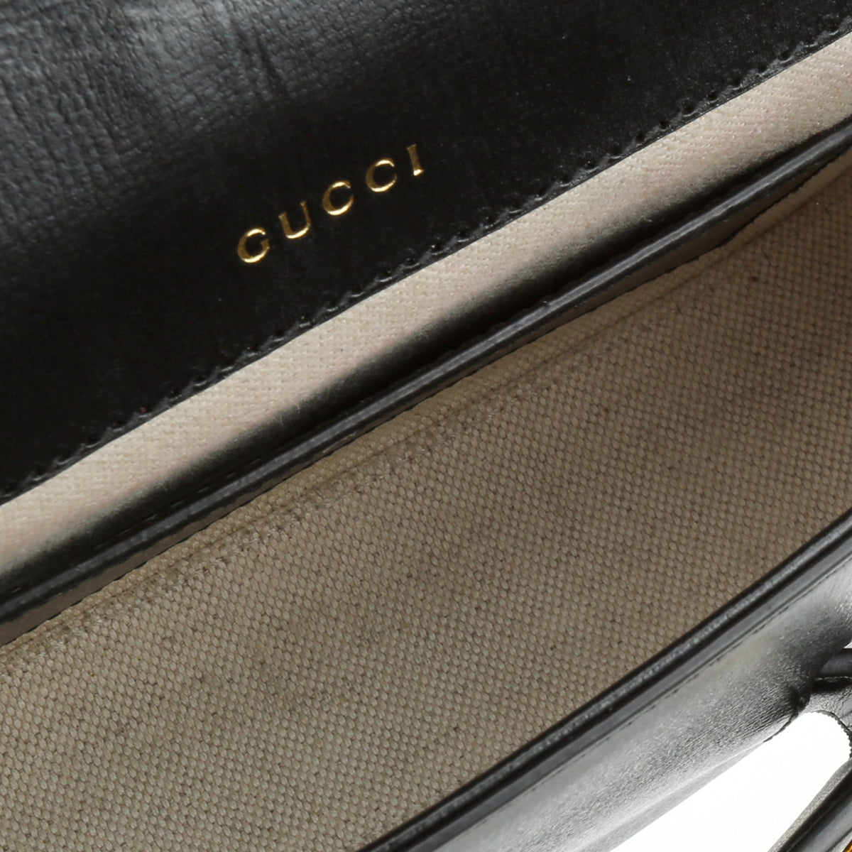 GUCCI Leather Horsebit 1955 Mini Bag - Black