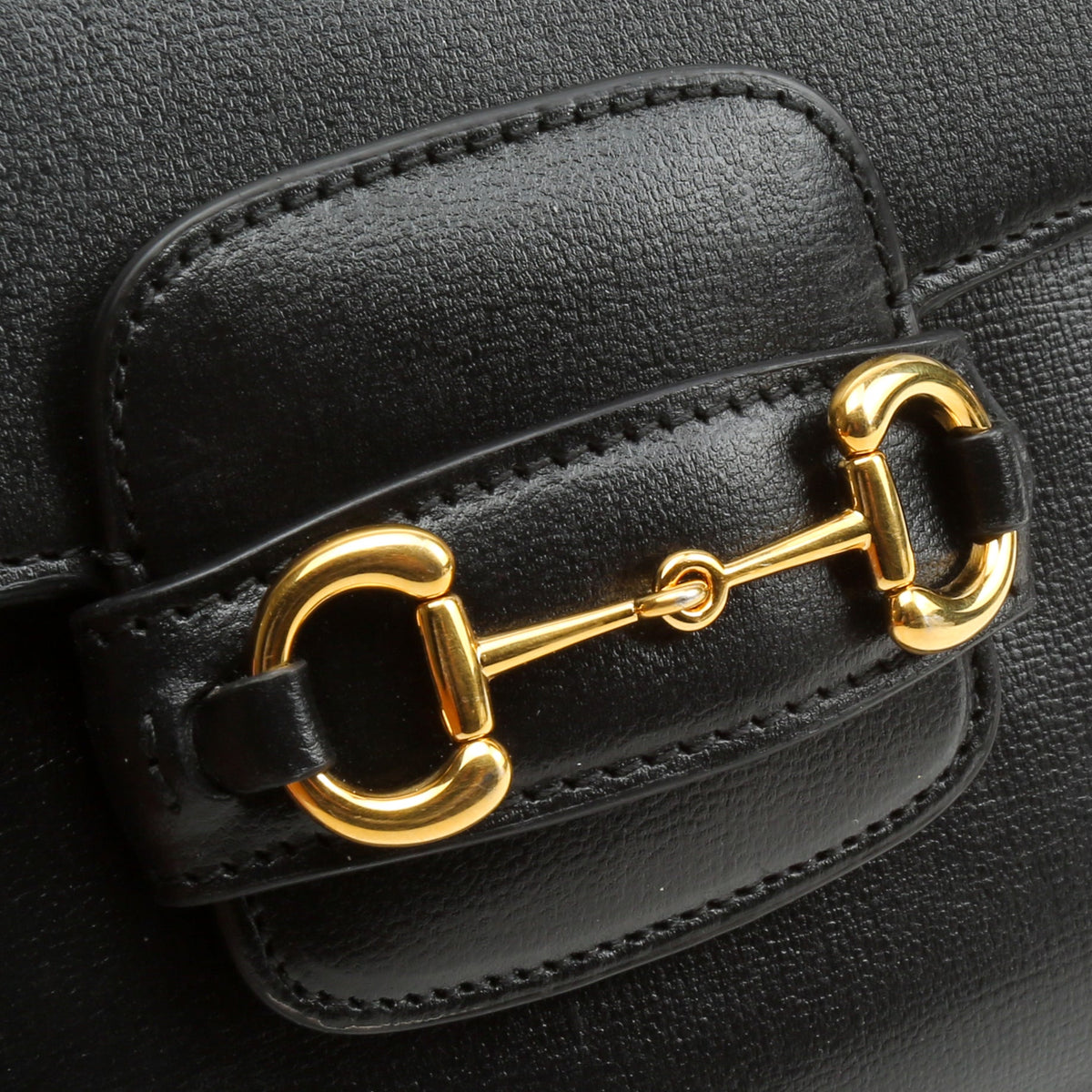 GUCCI Leather Horsebit 1955 Mini Bag - Black