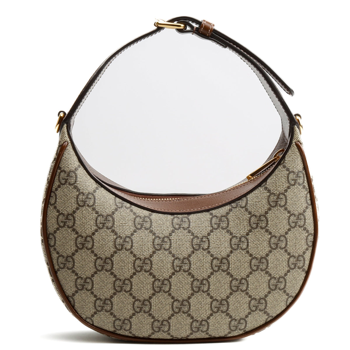 GUCCI GG Supreme Half Moon Shaped Mini Bag