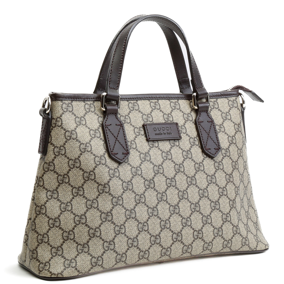 GUCCI GG Supreme Convertible Zip Tote