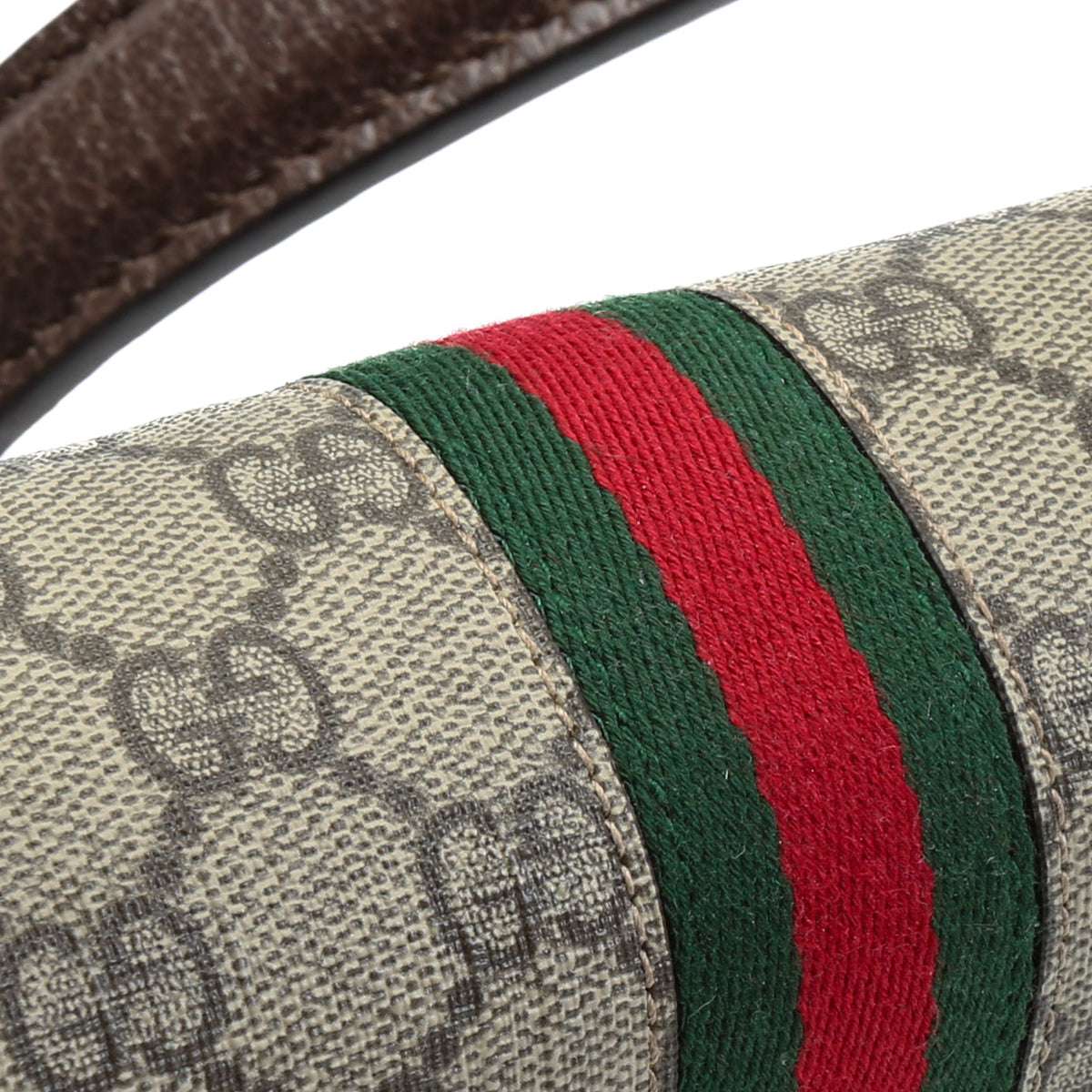GUCCI GG Supreme Web Ophidia Small Top Handle Bag