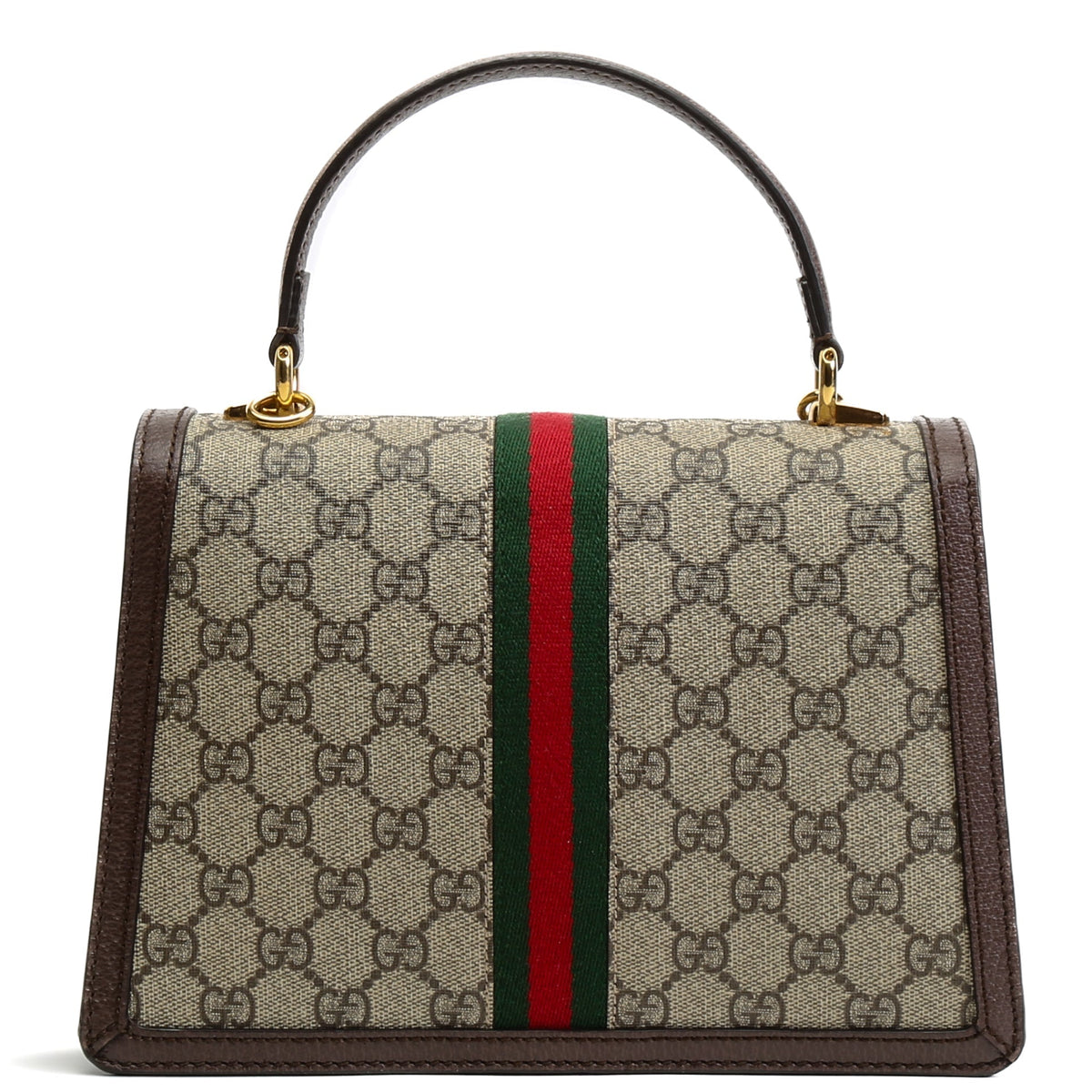 GUCCI GG Supreme Web Ophidia Small Top Handle Bag