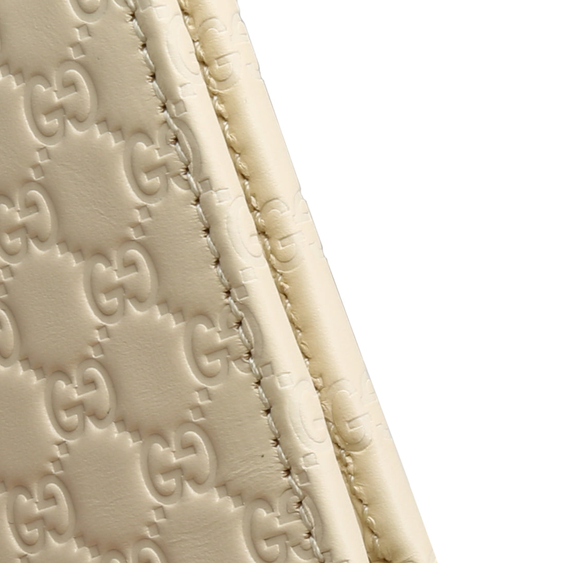 GUCCI Microguccissima Small Bifold Wallet - Cream