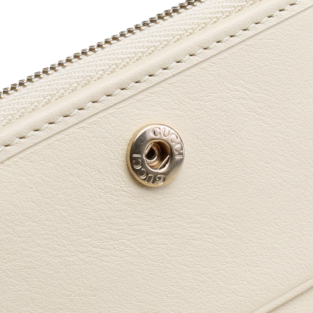 GUCCI Microguccissima Small Bifold Wallet - Cream