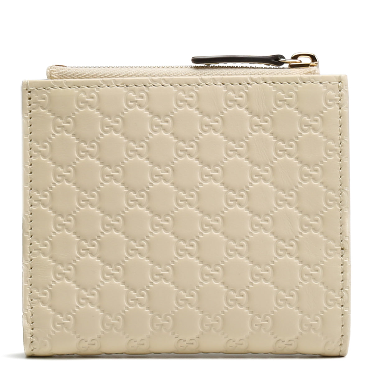 GUCCI Microguccissima Small Bifold Wallet - Cream