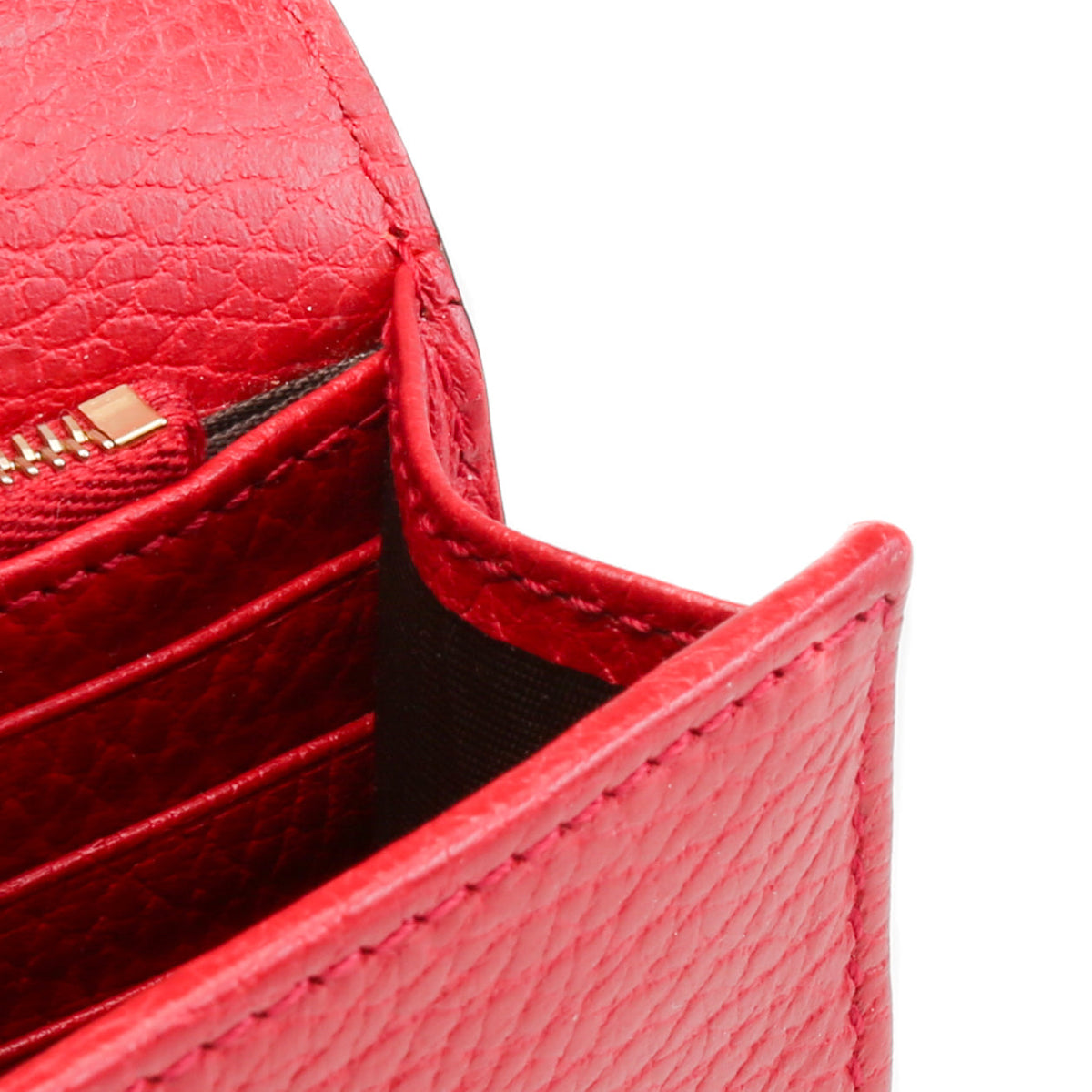 GUCCI Icon Interlocking G Wallet on Chain - Red