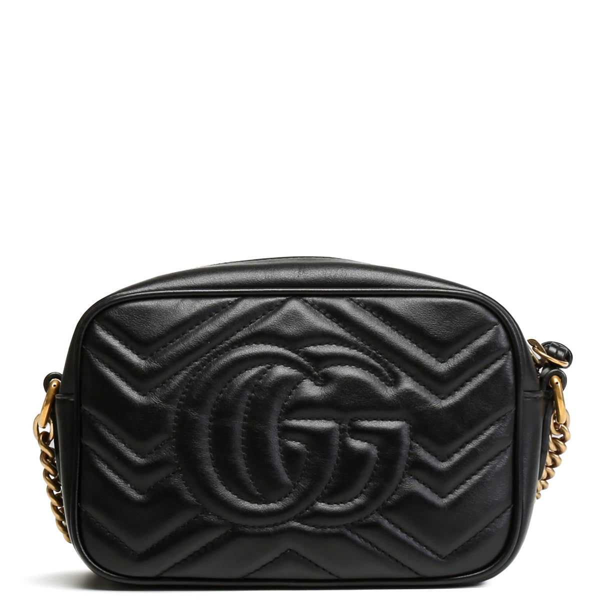 GUCCI GG Marmont Mini Shoulder Bag- Black