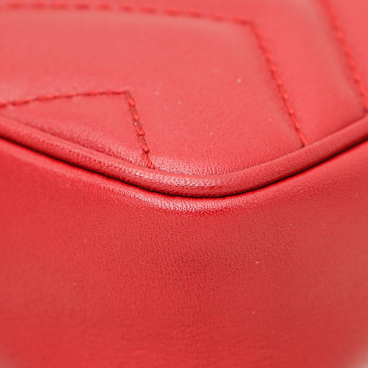 Gucci Red GG Marmont Super Mini Bag