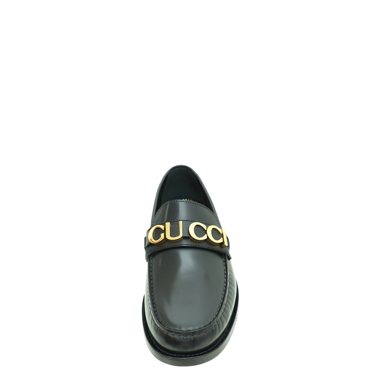 Gucci  Black Logo Loafer 8