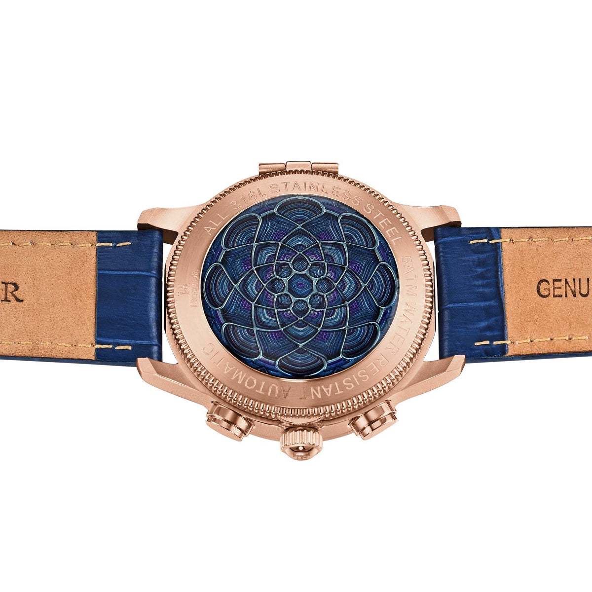 Heritor Automatic Apostle Leather Band Watch w/ Day-Date