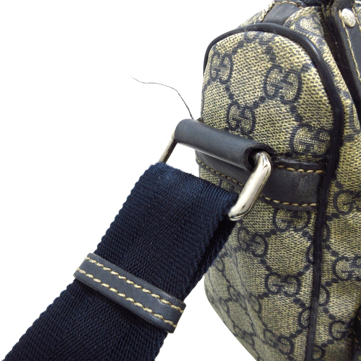 GUCCI GG Supreme Double Pocket Crossbody Crossbody Bag