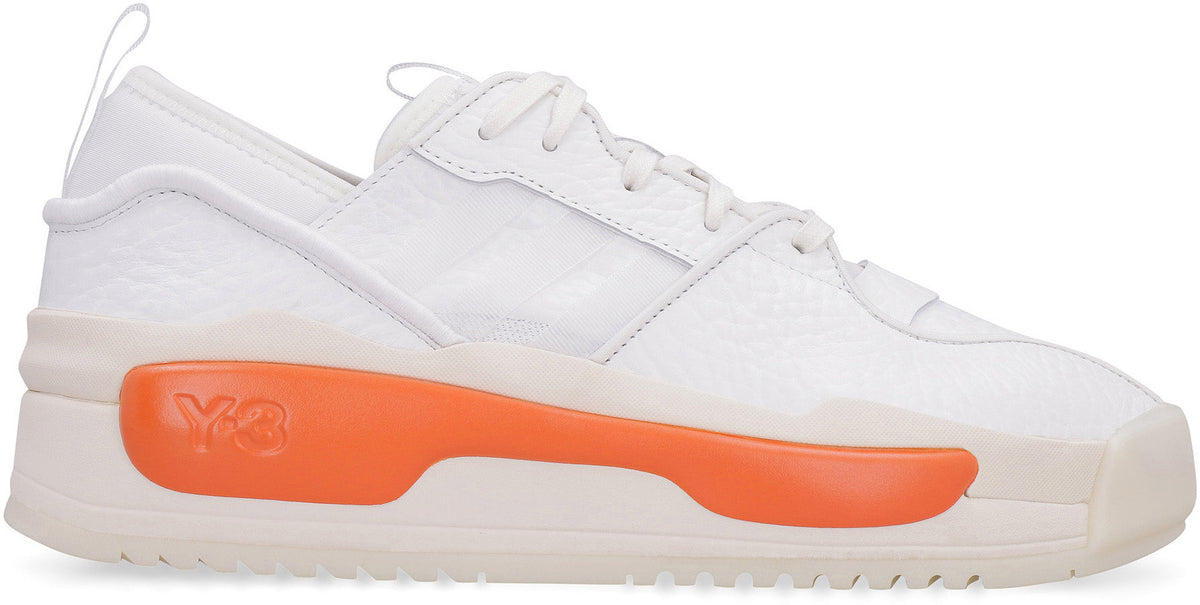 HOKORI III LOGO DETAIL LEATHER SNEAKERS
