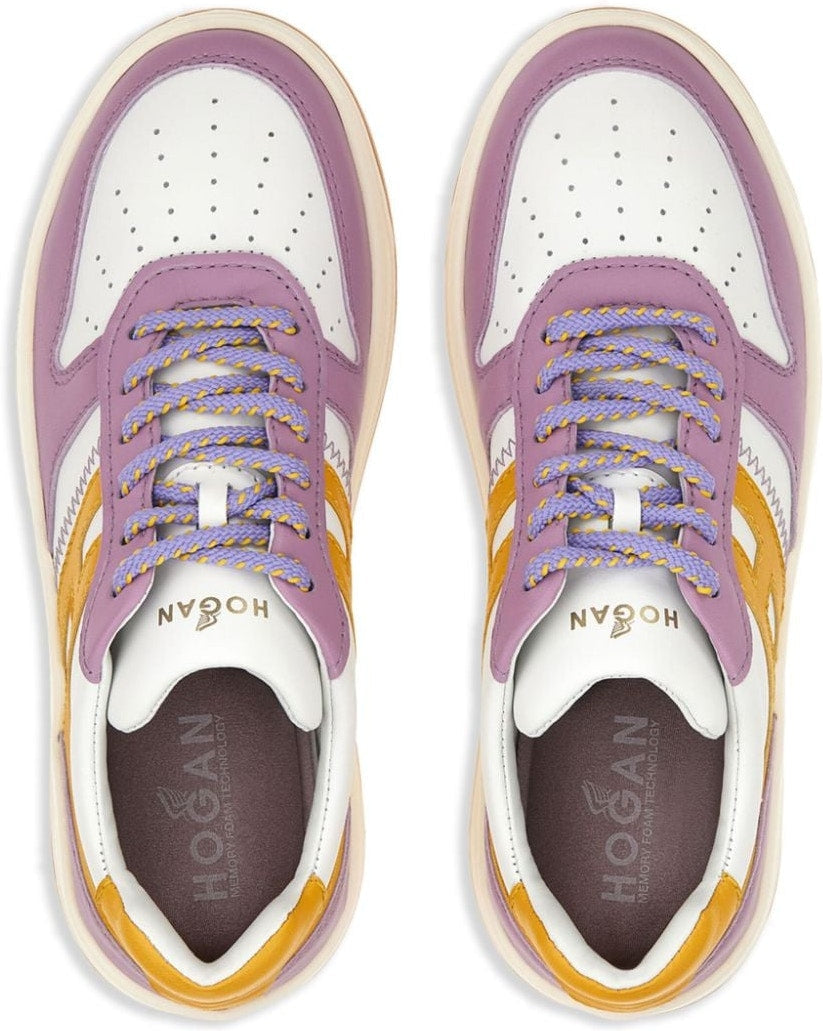 LEATHER BLOCK SNEAKERS