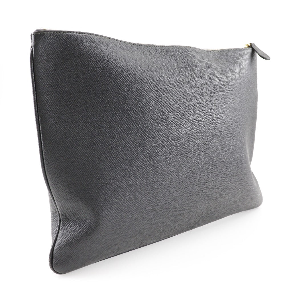 balenciaga Leather Logo Clutch Bag