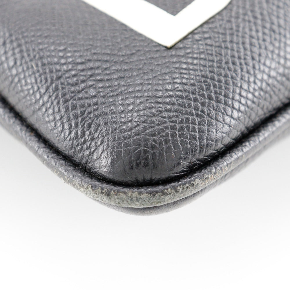 balenciaga Leather Logo Clutch Bag