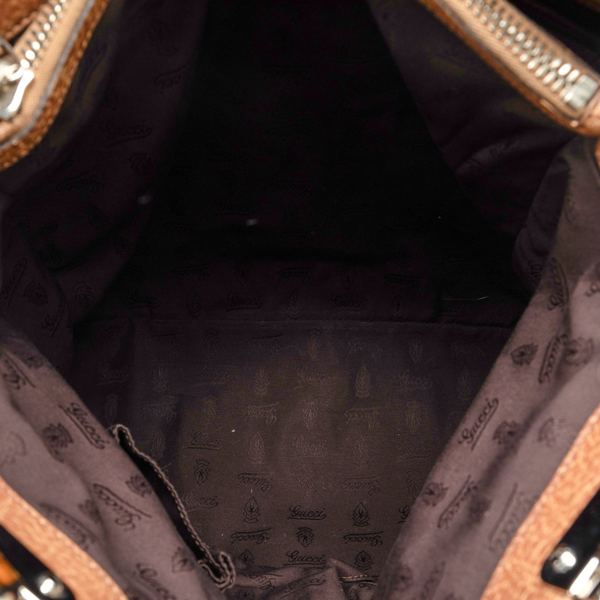 GUCCI GG Canvas Bamboo Libeccio Tote Bag