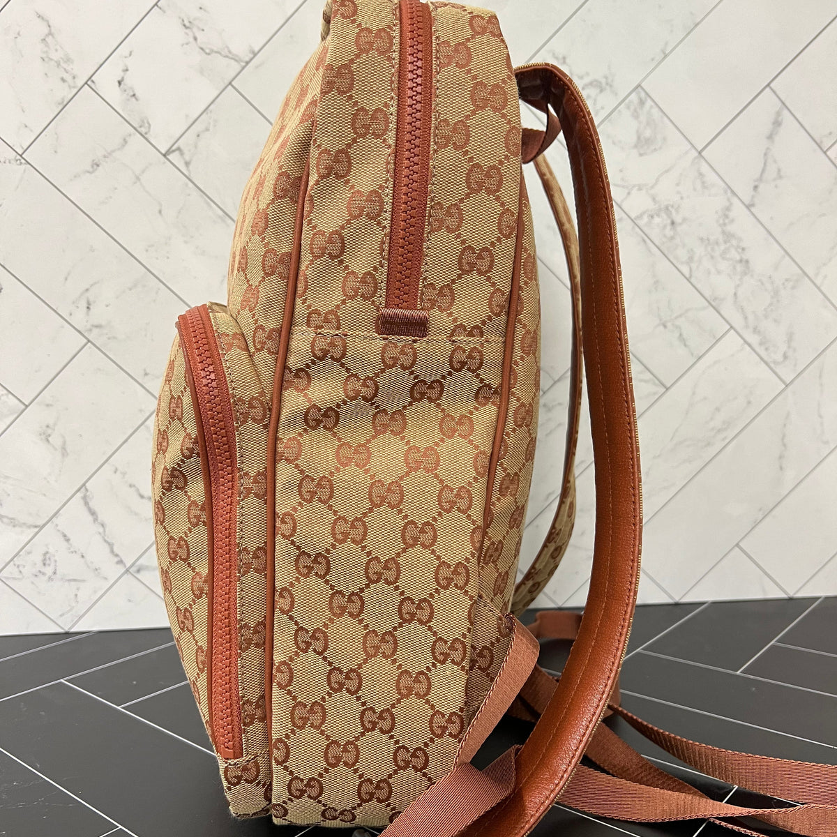BRAND NEW Gucci NY Yankees Canvas Large Backpack