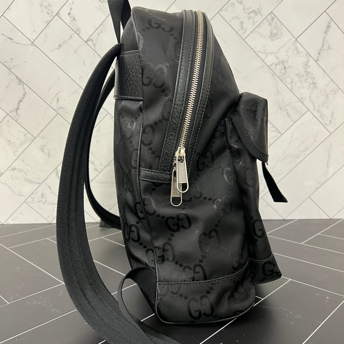 BRAND Gucci Black Nylon Off The Grid Large Backpack