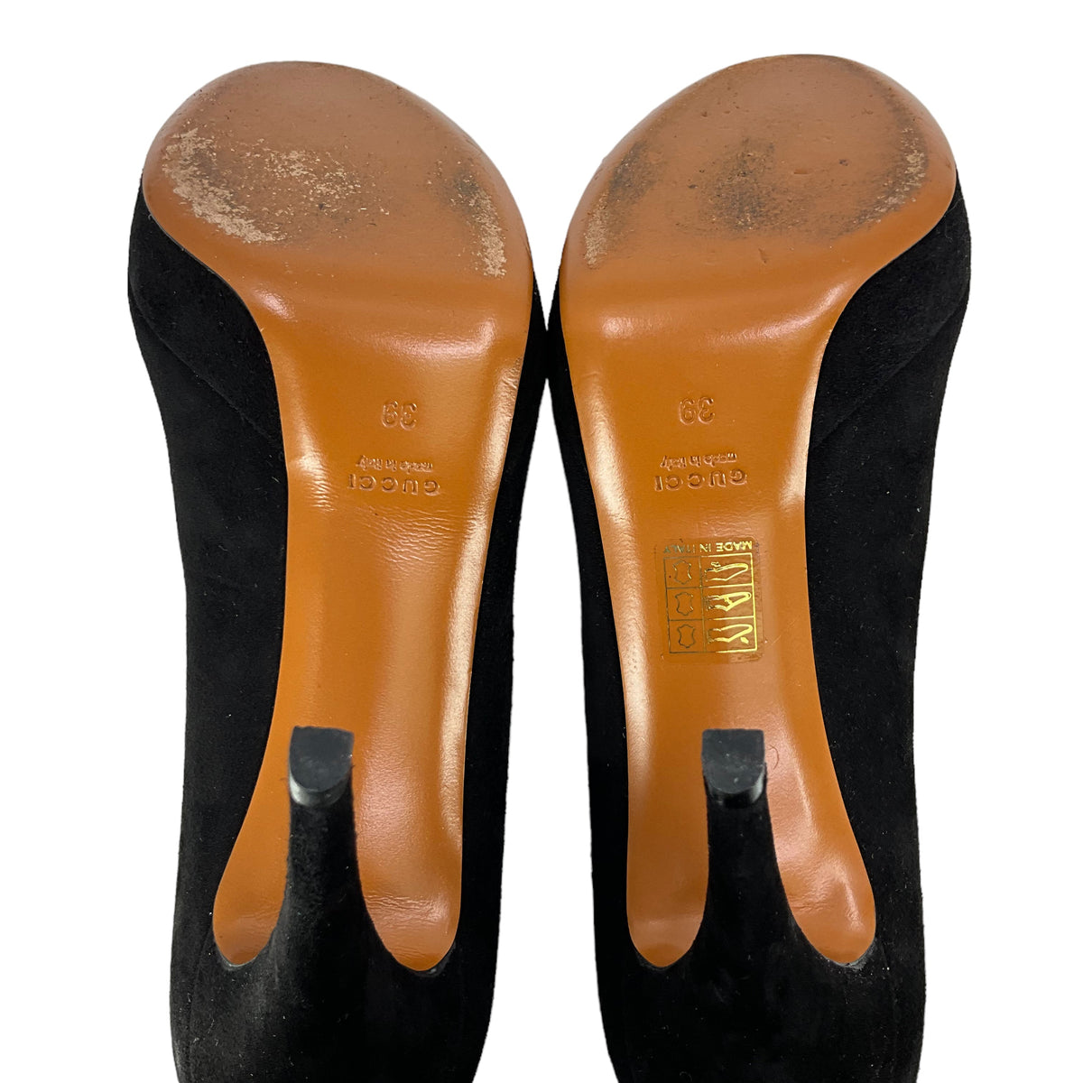 Gucci Brown Suede Platform Pumps Size 9