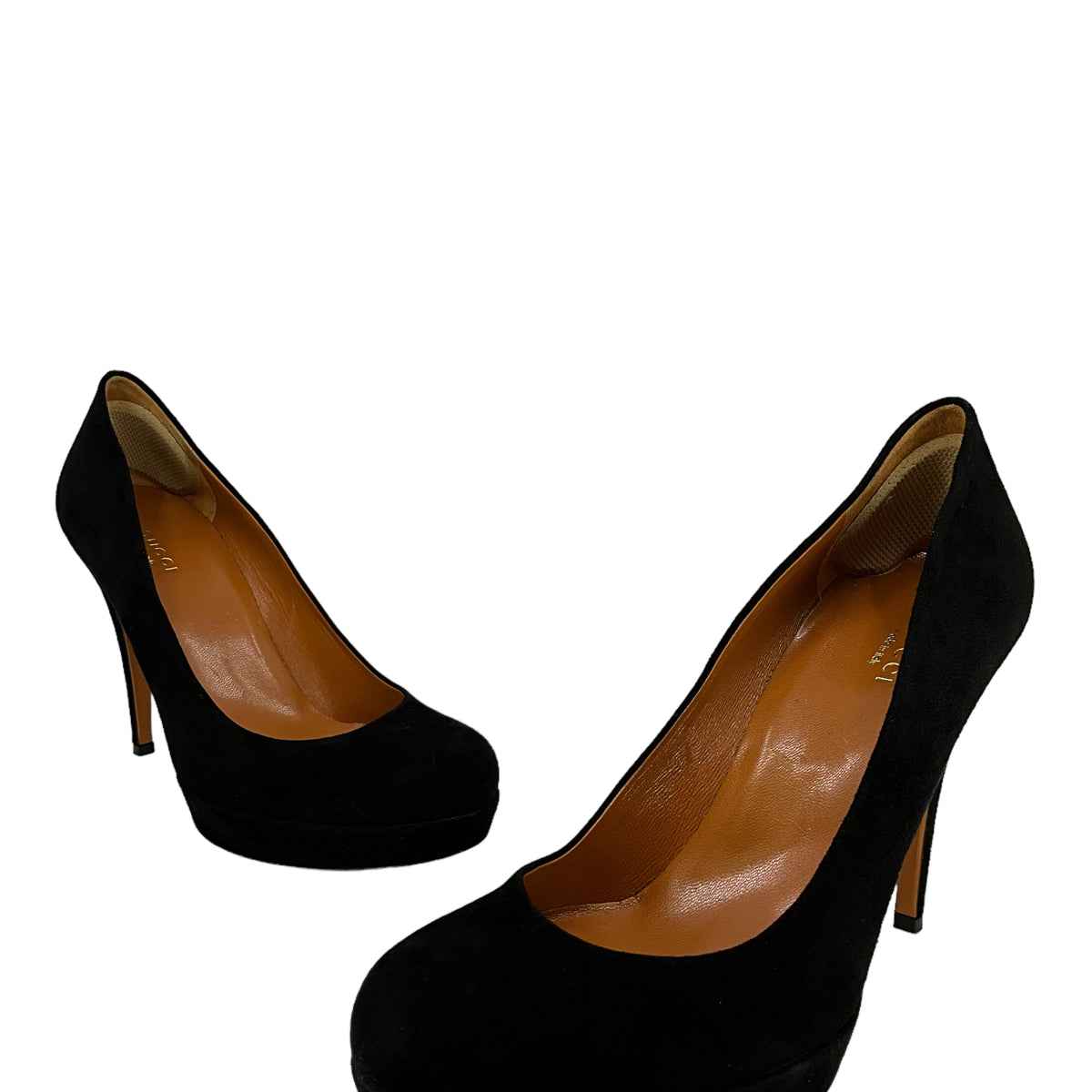Gucci Brown Suede Platform Pumps Size 9