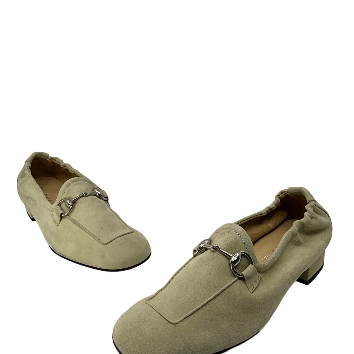 Gucci Beige Suede Loafers Size 8.5