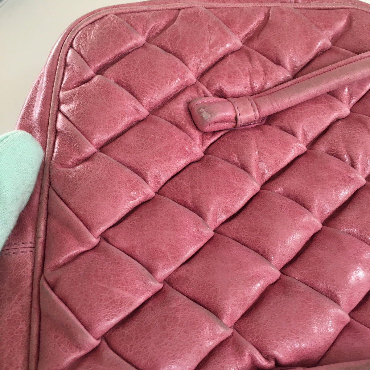 balenciaga Shoulder Bag in Pink Leather