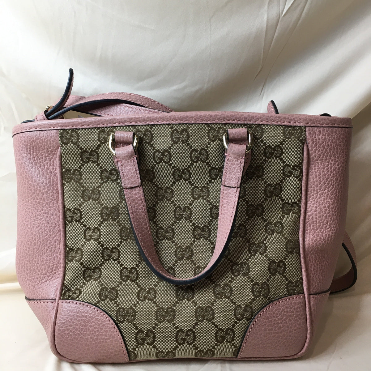 Gucci Pink GG Canvas 2-ways Tote Sku# 71925
