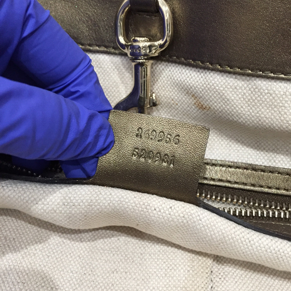 Gucci Brown Glitter GG Canvas Shoulder Bag Sku# 72020