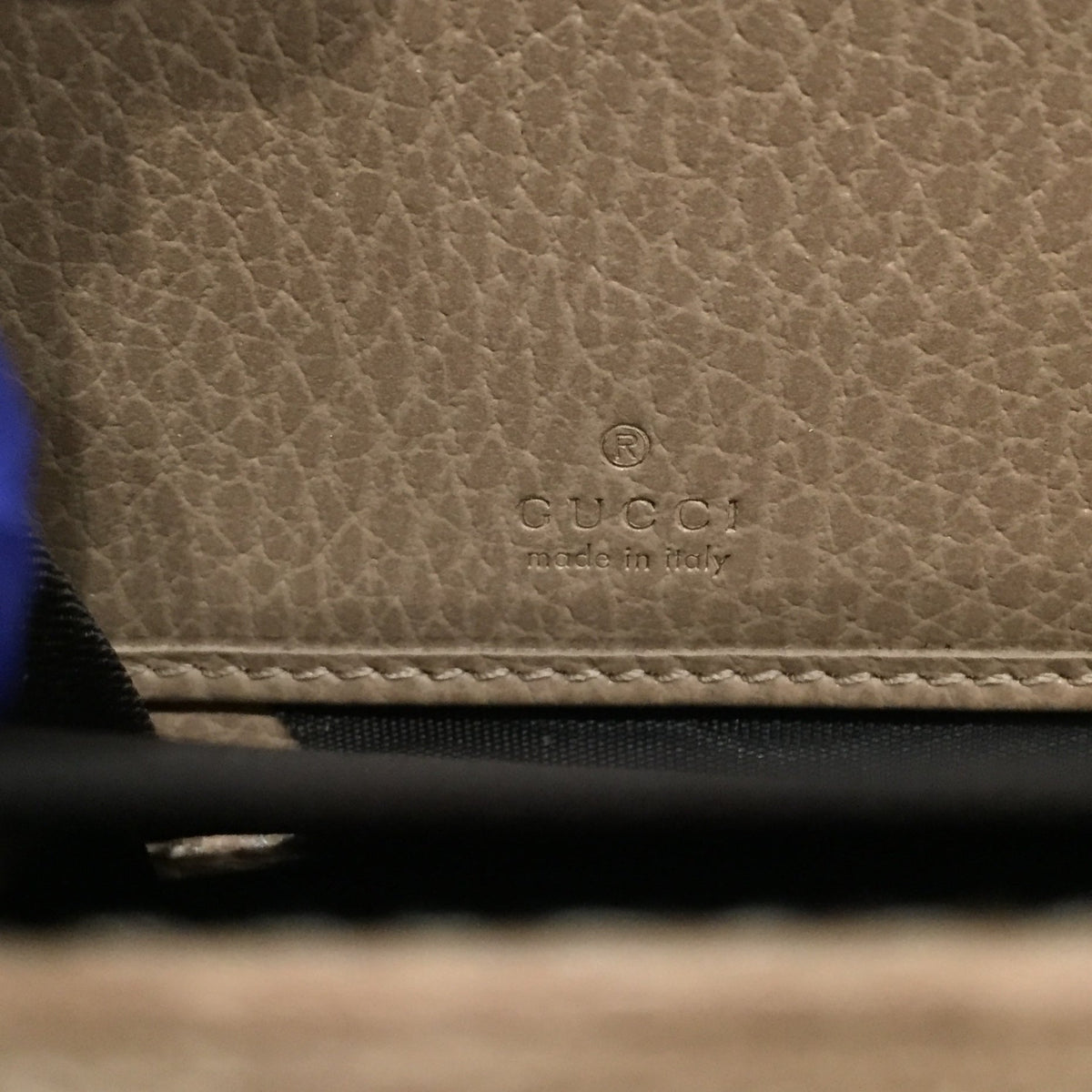 Gucci GG Mocha Beige Leather Zippy Long Wallet Sku# 71975