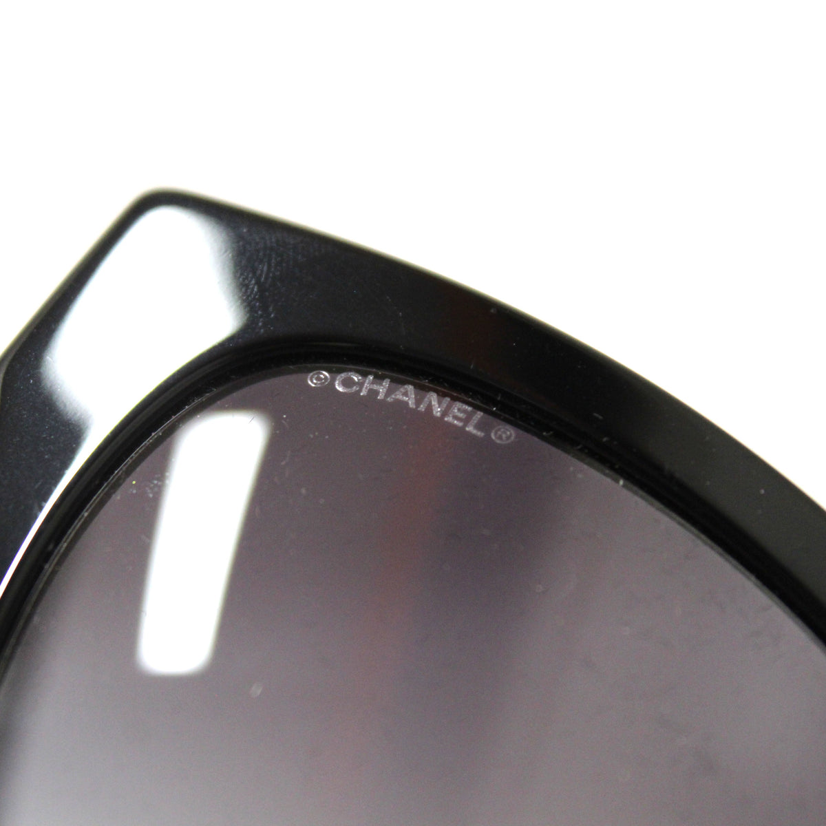 Top Quality Chanel Black Polarized Charms Pearl Square Sunglasses 5479A