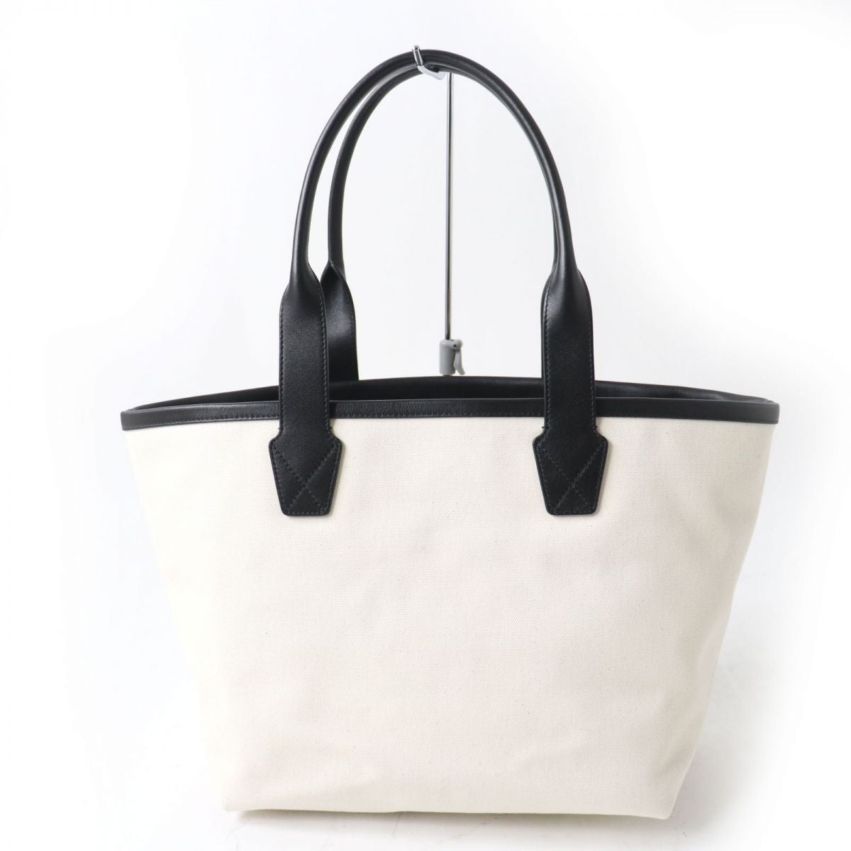 balenciaga JUMBO Logo Tote Bag Ivory Black