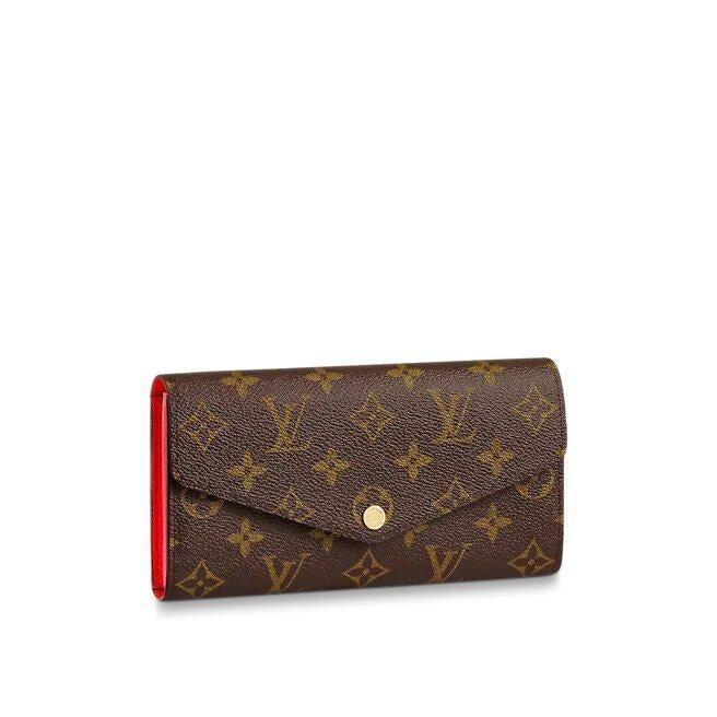 Louis Vuitton SARAH WALLET COQUELICOT RED