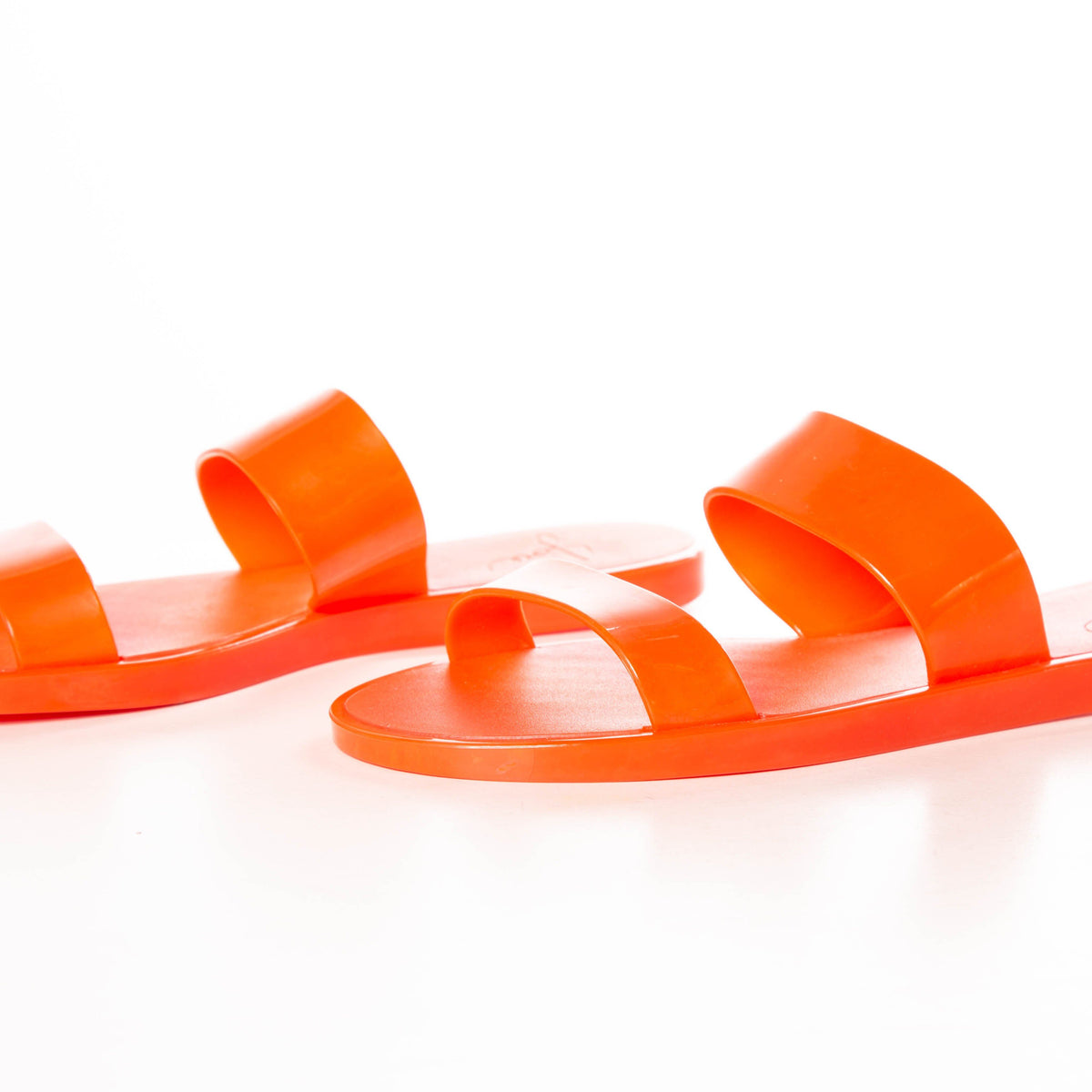 Joie Orange Rubber Slide Sandals SZ 39 Sale