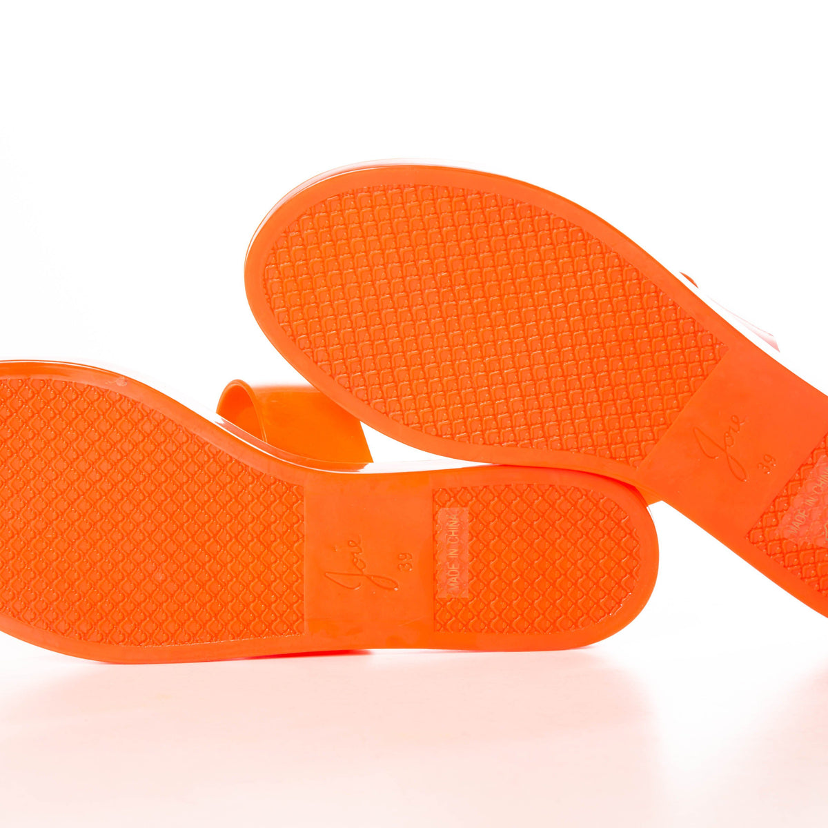 Joie Orange Rubber Slide Sandals SZ 39 Sale