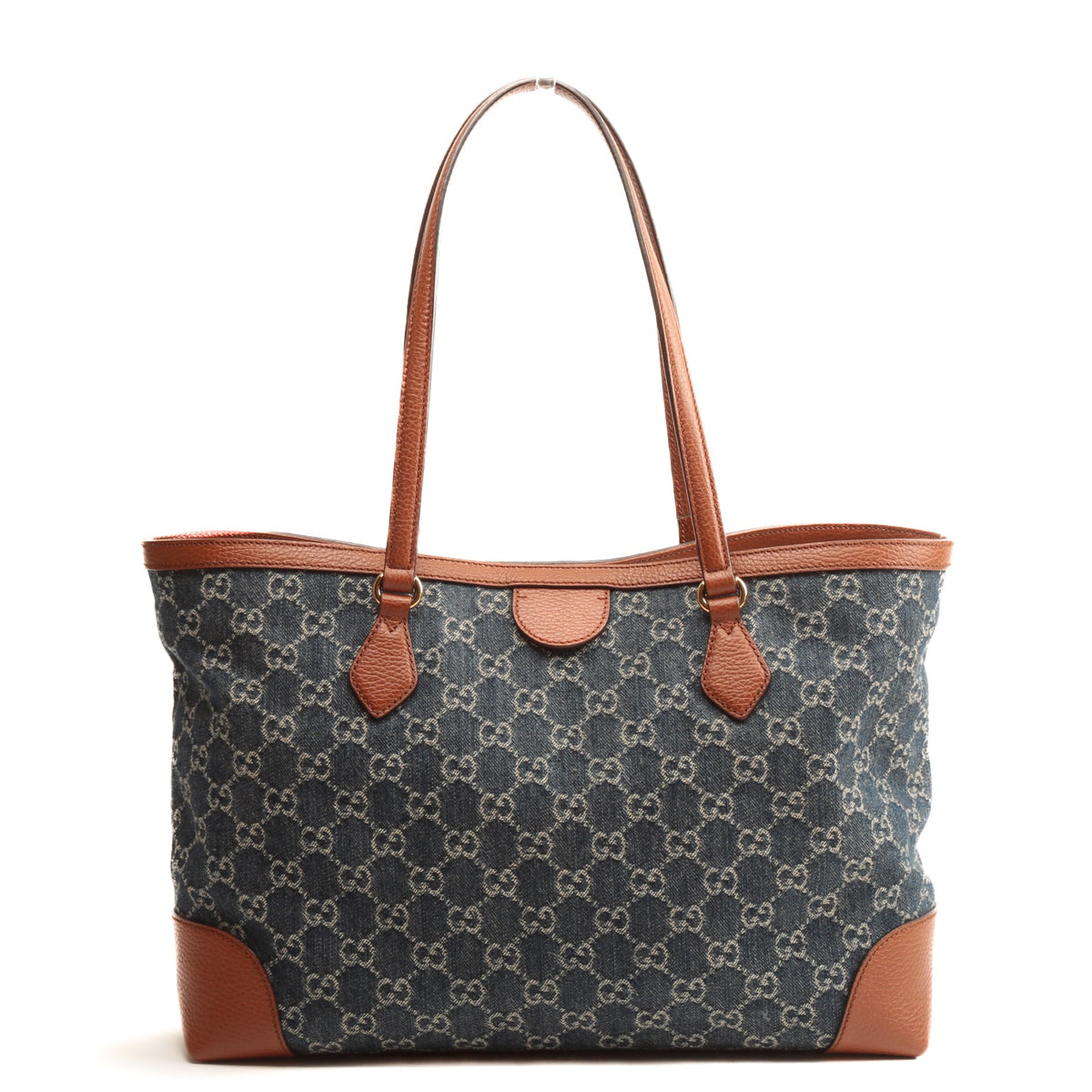 GUCCI Ophidia GG Denim Medium Tote