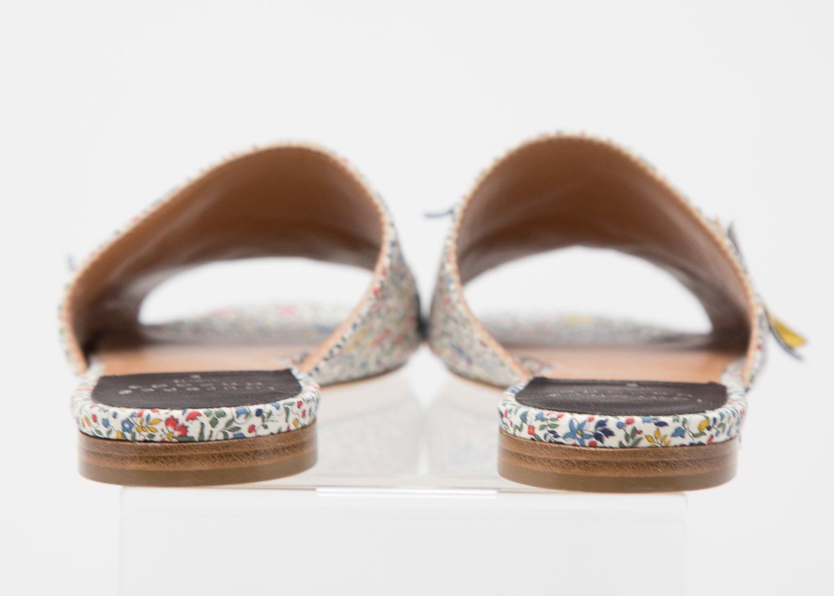 Laurence Dacade Floral Bagatelle Embellished Slides SZ 35