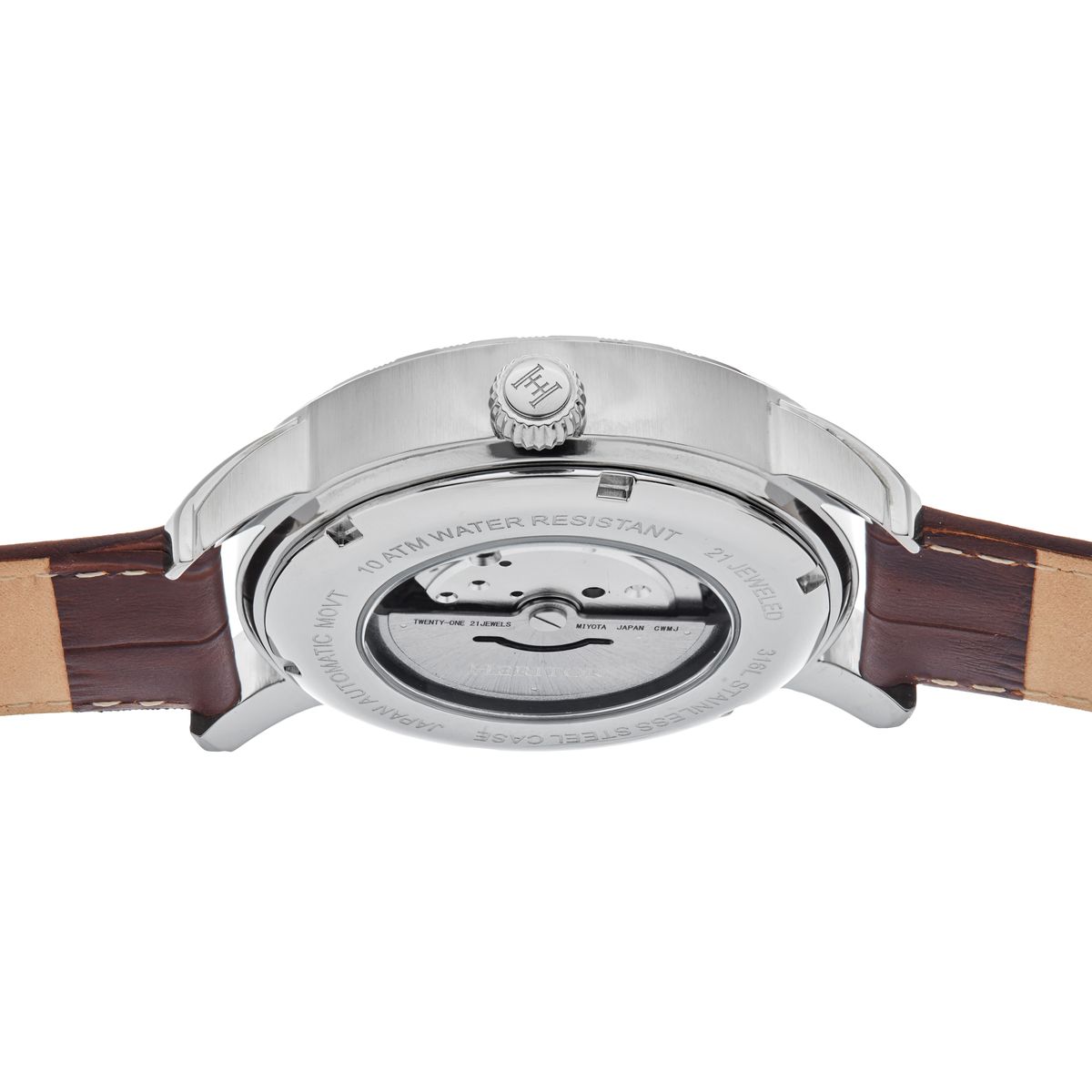 Heritor Automatic Protégé Leather-Band Watch w/Date