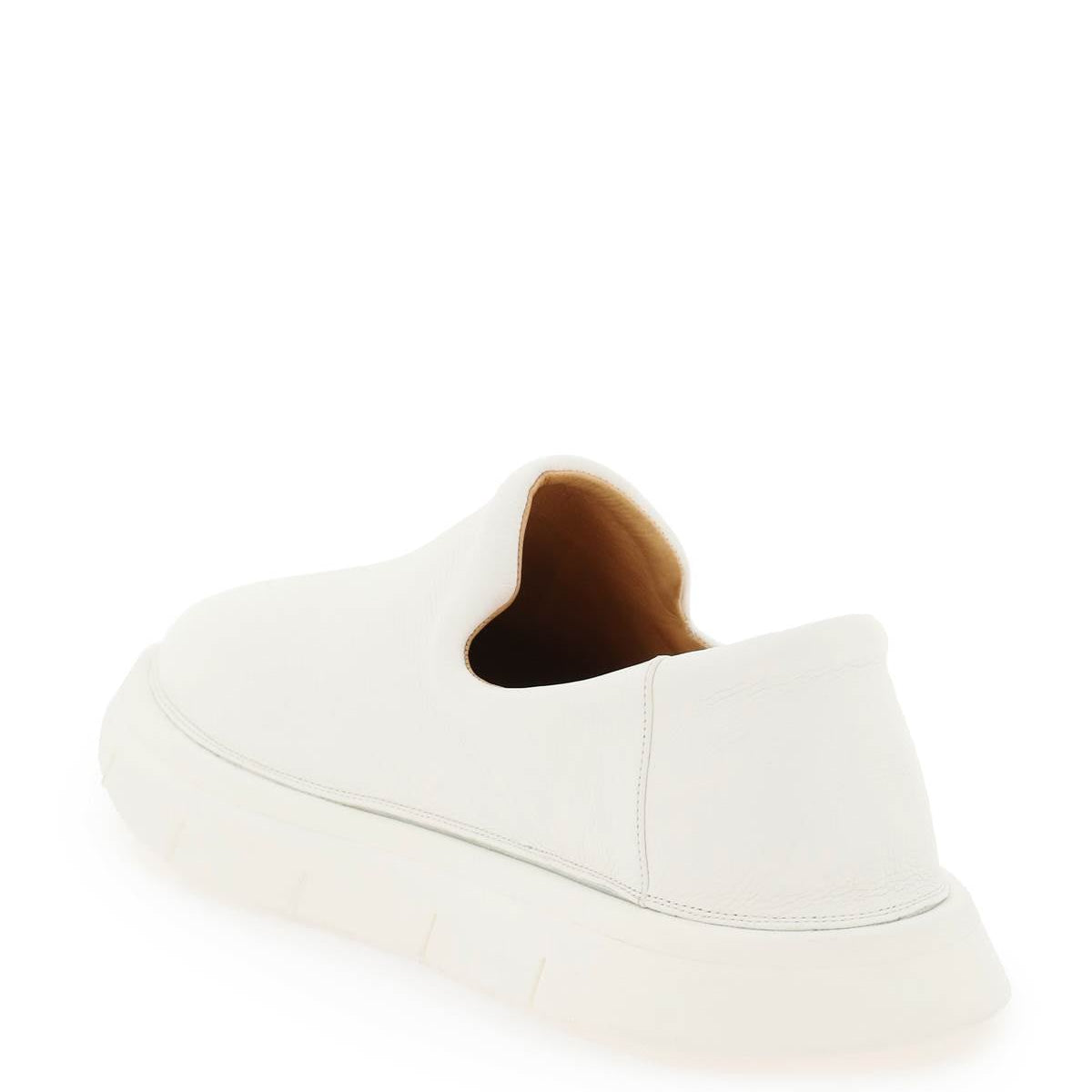 MARSELL 'INTAGLIATA' GRAINED LEATHER SLIP-ON SHOES
