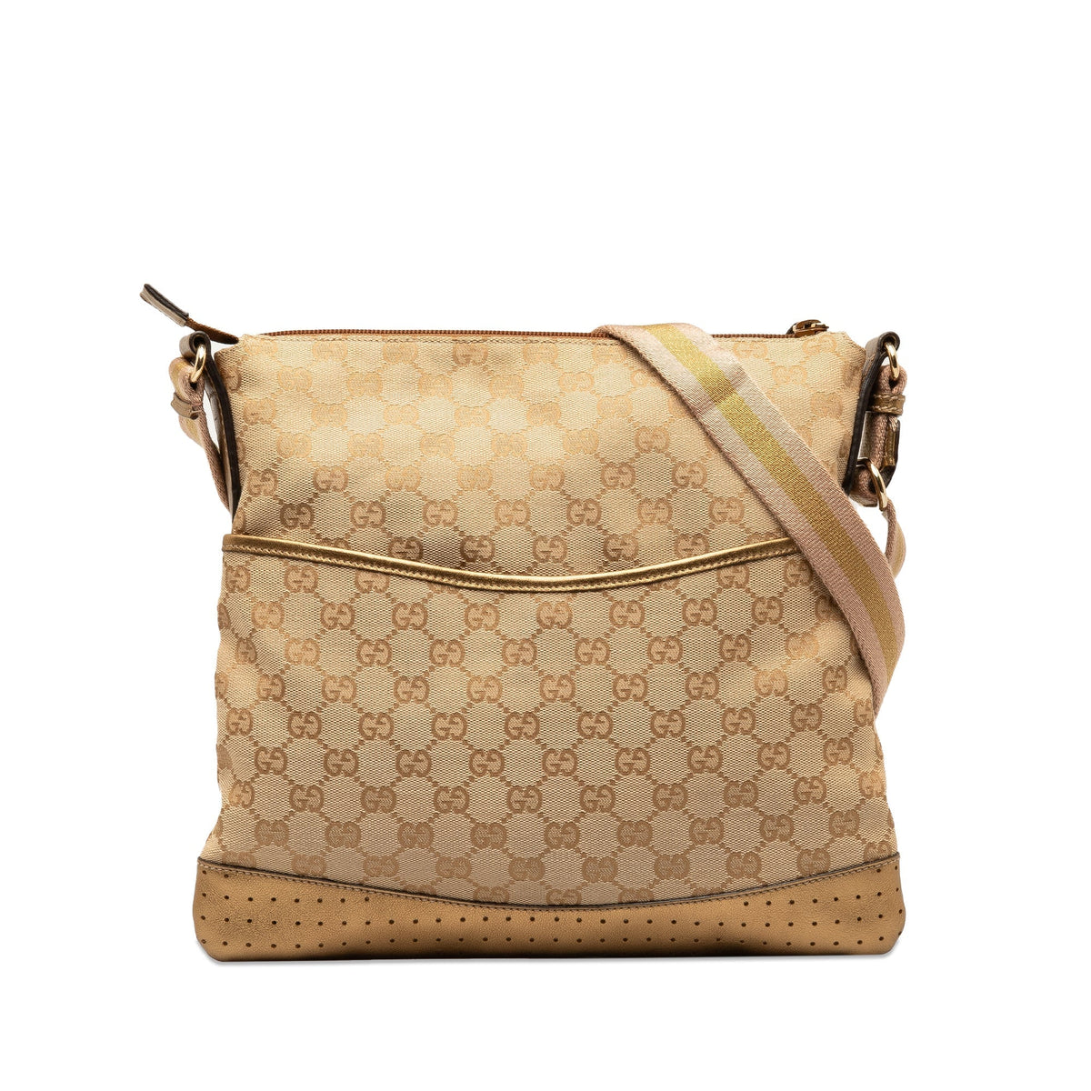 GUCCI GG Canvas Web Crossbody Crossbody Bag