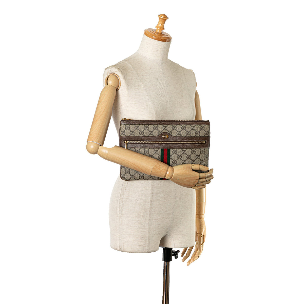 GUCCI GG Supreme Ophidia Clutch Clutch Bag